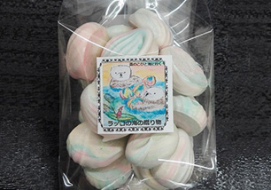 ラッコの海の贈り物
数馬養鶏場さんの新鮮たまごで作ったメレンゲ