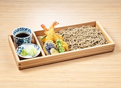 海老天付板そば